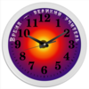 Заказать часы для офиса в Москве. Часы круглые из пластика Время - великий учитель от Лана  - готовые дизайны и нанесение принтов.