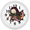 Заказать часы для офиса в Москве. Часы круглые из пластика Nezuko от Дана Столыпина - готовые дизайны и нанесение принтов.