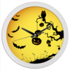 Заказать часы для офиса в Москве. Часы круглые из пластика Halloween от 100pari - готовые дизайны и нанесение принтов.