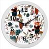 Заказать часы для офиса в Москве. Часы круглые из пластика лесные мотивы от juliafast77 - готовые дизайны и нанесение принтов.
