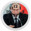 Заказать часы для офиса в Москве. Часы круглые из пластика Владимир Путин от ilusha1989 - готовые дизайны и нанесение принтов.