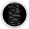 Заказать часы для офиса в Москве. Часы круглые из пластика Манта для настоящих мужчин (черный вариант) от d_ari.design@mail.ru - готовые дизайны и нанесение принтов.