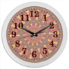 Заказать часы для офиса в Москве. Часы круглые из пластика Калейдоскоп от Alexey Evsyunin - готовые дизайны и нанесение принтов.