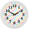 Заказать часы для офиса в Москве. Часы круглые из пластика Волны от BeliySlon - готовые дизайны и нанесение принтов.