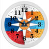 Заказать часы для офиса в Москве. Часы круглые из пластика МЧС России от all4proffy@yandex.ru - готовые дизайны и нанесение принтов.