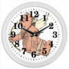 Заказать часы для офиса в Москве. Часы круглые из пластика Купидон от niggalay - готовые дизайны и нанесение принтов.
