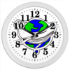 Заказать часы для офиса в Москве. Часы круглые из пластика китПланета от Eliza - готовые дизайны и нанесение принтов.