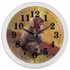 Заказать часы для офиса в Москве. Часы круглые из пластика Маленький ГОКУ от Дана Столыпина - готовые дизайны и нанесение принтов.