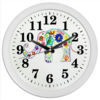 Заказать часы для офиса в Москве. Часы круглые из пластика Слоник от mrs-snit@yandex.ru - готовые дизайны и нанесение принтов.
