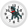 Заказать часы для офиса в Москве. Часы круглые из пластика Яркие краски нового года от juliafast77 - готовые дизайны и нанесение принтов.