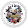 Заказать часы для офиса в Москве. Часы круглые из пластика Летняя прогулка от vnovi - готовые дизайны и нанесение принтов.