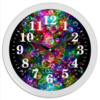 Заказать часы для офиса в Москве. Часы круглые из пластика Психоделика от Виктор Гришин - готовые дизайны и нанесение принтов.