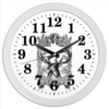 Заказать часы для офиса в Москве. Часы круглые из пластика Олень от Виктор Гришин - готовые дизайны и нанесение принтов.