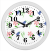 Заказать часы для офиса в Москве. Часы круглые из пластика цветы полевые от nikol - готовые дизайны и нанесение принтов.