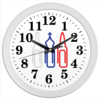 Заказать часы для офиса в Москве. Часы круглые из пластика Духовные скрепы от Clips - готовые дизайны и нанесение принтов.