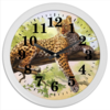 Заказать часы для офиса в Москве. Часы круглые из пластика Леопард от Александр Гришин - готовые дизайны и нанесение принтов.