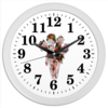Заказать часы для офиса в Москве. Часы круглые из пластика Весенний букет роз от Nelli Beloshitskaya - готовые дизайны и нанесение принтов.