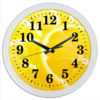 Заказать часы для офиса в Москве. Часы круглые из пластика лимоны от annet0897 - готовые дизайны и нанесение принтов.