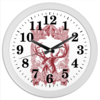Заказать часы для офиса в Москве. Часы круглые из пластика Олень 4 от Виктор Гришин - готовые дизайны и нанесение принтов.