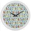 Заказать часы для офиса в Москве. Часы круглые из пластика Джентльмены от merion_merion - готовые дизайны и нанесение принтов.