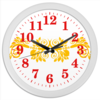 Заказать часы для офиса в Москве. Часы круглые из пластика Colors gold от Kris.Tok Kris.Tok - готовые дизайны и нанесение принтов.