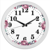 Заказать часы для офиса в Москве. Часы круглые из пластика Цветы РОЗЫ от Алина  - готовые дизайны и нанесение принтов.