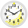 Заказать часы для офиса в Москве. Часы круглые из пластика звездный час от nikol - готовые дизайны и нанесение принтов.