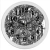 Заказать часы для офиса в Москве. Часы круглые из пластика Без названия от Vadim Koval - готовые дизайны и нанесение принтов.