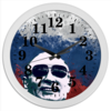Заказать часы для офиса в Москве. Часы круглые из пластика Путин от denis01001 - готовые дизайны и нанесение принтов.