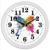 Заказать часы для офиса в Москве. Часы круглые из пластика Бабочка от Виктор Гришин - готовые дизайны и нанесение принтов.