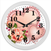 Заказать часы для офиса в Москве. Часы круглые из пластика Сердца от Ирина - готовые дизайны и нанесение принтов.