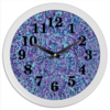 Заказать часы для офиса в Москве. Часы круглые из пластика Голубое в фиолетовом от Vadim Koval - готовые дизайны и нанесение принтов.