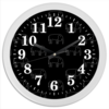 Заказать часы для офиса в Москве. Часы круглые из пластика Белый слон от Vadim Koval - готовые дизайны и нанесение принтов.