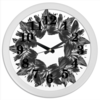 Заказать часы для офиса в Москве. Часы круглые из пластика Строгая классика от Ольга Богуславская - готовые дизайны и нанесение принтов.