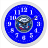 Заказать часы для офиса в Москве. Часы круглые из пластика Millwall MSC watch от Millwall Supporters Club Russia - готовые дизайны и нанесение принтов.