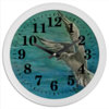 Заказать часы для офиса в Москве. Часы круглые из пластика Чайка от mrs-snit@yandex.ru - готовые дизайны и нанесение принтов.