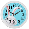 Заказать часы для офиса в Москве. Часы круглые из пластика Снежок от tadashi - готовые дизайны и нанесение принтов.