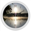 Заказать часы для офиса в Москве. Часы круглые из пластика у озера от Анатолий Холодов - готовые дизайны и нанесение принтов.