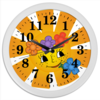 Заказать часы для офиса в Москве. Часы круглые из пластика Весёлое солнышко от Виктор Гришин - готовые дизайны и нанесение принтов.