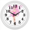 Заказать часы для офиса в Москве. Часы круглые из пластика Розовая фея от Виктор Гришин - готовые дизайны и нанесение принтов.