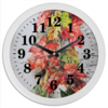 Заказать часы для офиса в Москве. Часы круглые из пластика Часы Осенняя пора - очей очарование от theirenemen - готовые дизайны и нанесение принтов.