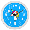 Заказать часы для офиса в Москве. Часы круглые из пластика Единорог от Jimmy Flash - готовые дизайны и нанесение принтов.
