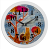 Заказать часы для офиса в Москве. Часы круглые из пластика Счастье от mrs-snit@yandex.ru - готовые дизайны и нанесение принтов.