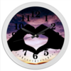 Заказать часы для офиса в Москве. Часы круглые из пластика часы и сердце от sofia2003 - готовые дизайны и нанесение принтов.