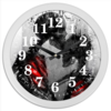 Заказать часы для офиса в Москве. Часы круглые из пластика Поцелуй На Прощание от Дана Столыпина - готовые дизайны и нанесение принтов.