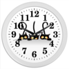 Заказать часы для офиса в Москве. Часы круглые из пластика Кошки 4 от Виктор Гришин - готовые дизайны и нанесение принтов.