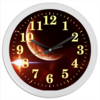 Заказать часы для офиса в Москве. Часы круглые из пластика Global  space magic  mars (коллекция огонь) от Global Space Magic  - готовые дизайны и нанесение принтов.