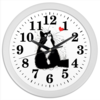 Заказать часы для офиса в Москве. Часы круглые из пластика Кот, мечтающий о Любви от Виктор Гришин - готовые дизайны и нанесение принтов.