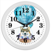 Заказать часы для офиса в Москве. Часы круглые из пластика на воздушном шаре от juliafast77 - готовые дизайны и нанесение принтов.
