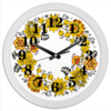 Заказать часы для офиса в Москве. Часы круглые из пластика Русский орнамент  от katya13koval - готовые дизайны и нанесение принтов.